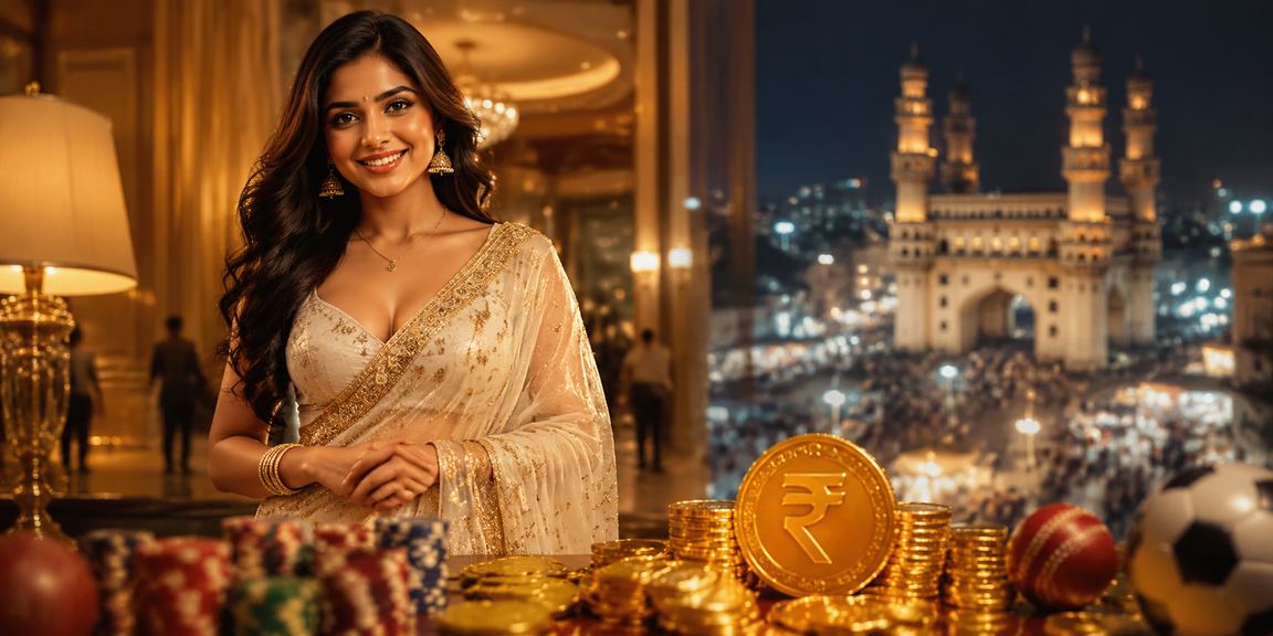 Hyderabad Charminar area with active sports betting