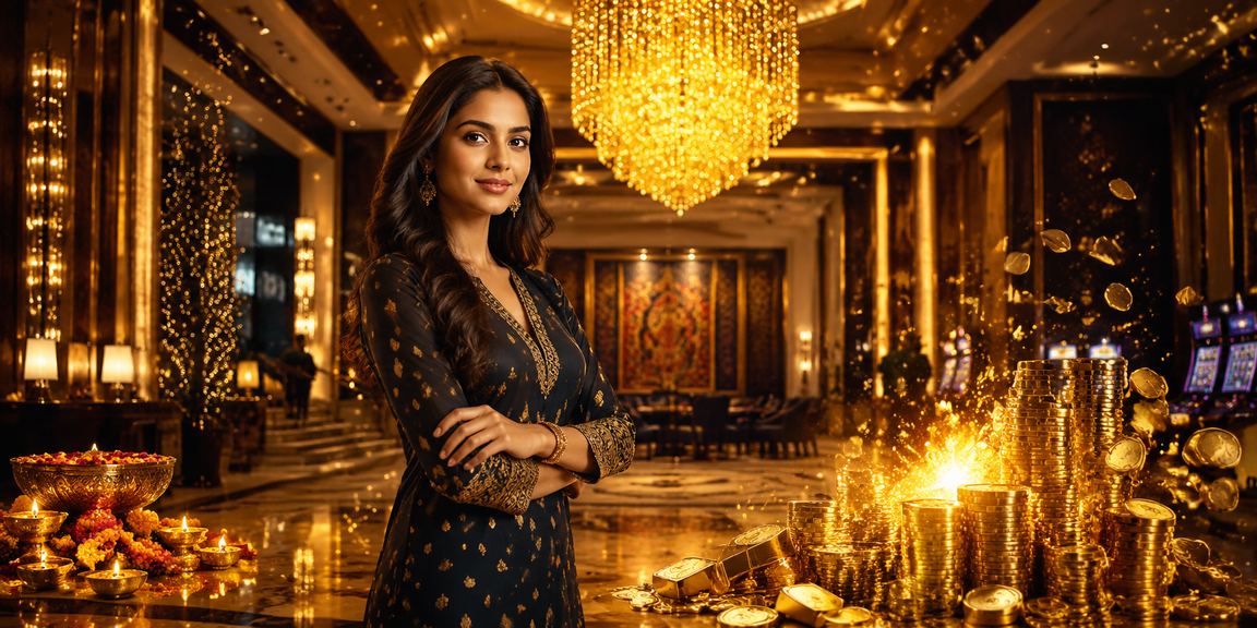 Indian woman smiling while playing casino games on mobile